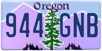OR license plate 944GNB