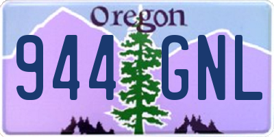 OR license plate 944GNL