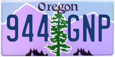 OR license plate 944GNP