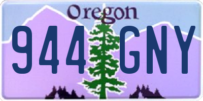 OR license plate 944GNY