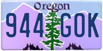 OR license plate 944GOK