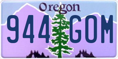 OR license plate 944GOM