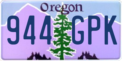 OR license plate 944GPK