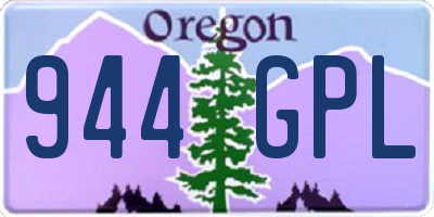 OR license plate 944GPL