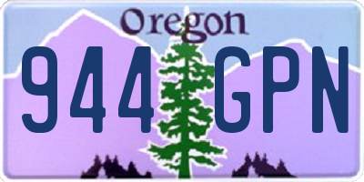 OR license plate 944GPN