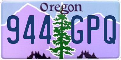 OR license plate 944GPQ