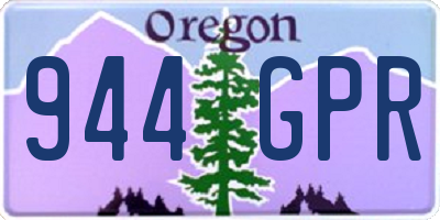 OR license plate 944GPR