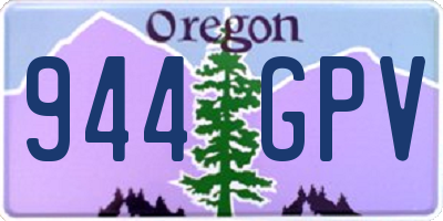 OR license plate 944GPV