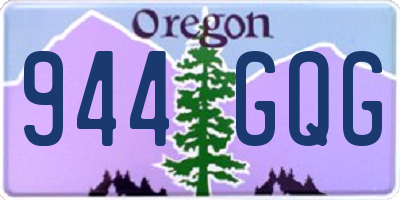 OR license plate 944GQG
