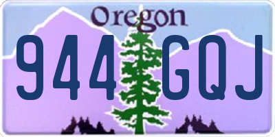 OR license plate 944GQJ