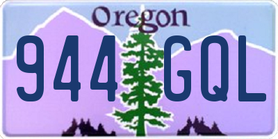 OR license plate 944GQL