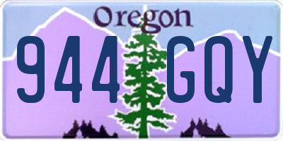 OR license plate 944GQY