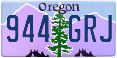 OR license plate 944GRJ