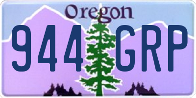 OR license plate 944GRP