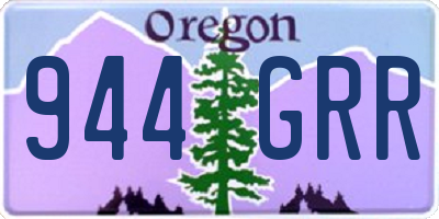 OR license plate 944GRR