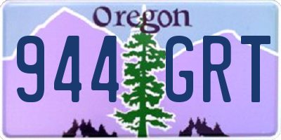 OR license plate 944GRT