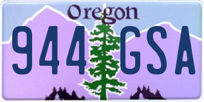 OR license plate 944GSA