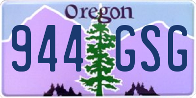 OR license plate 944GSG