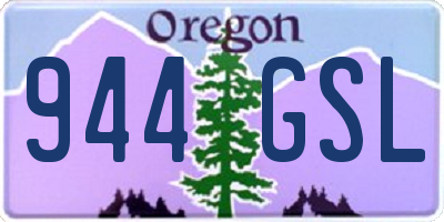 OR license plate 944GSL