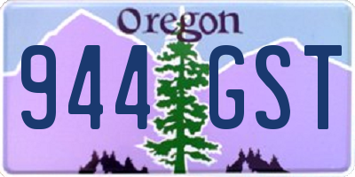 OR license plate 944GST