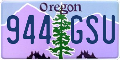 OR license plate 944GSU