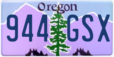 OR license plate 944GSX