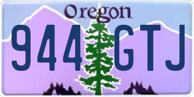 OR license plate 944GTJ