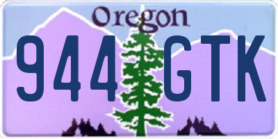 OR license plate 944GTK