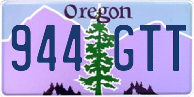 OR license plate 944GTT