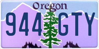 OR license plate 944GTY