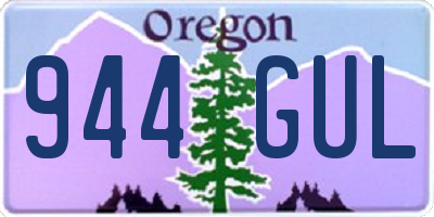 OR license plate 944GUL