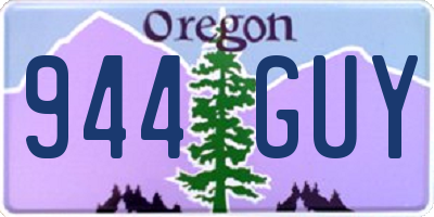 OR license plate 944GUY
