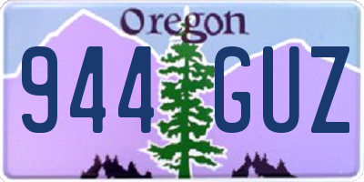 OR license plate 944GUZ
