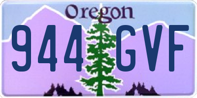 OR license plate 944GVF