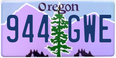 OR license plate 944GWE