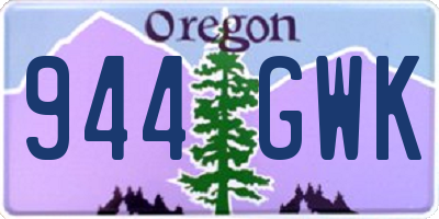 OR license plate 944GWK