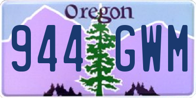 OR license plate 944GWM