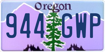 OR license plate 944GWP