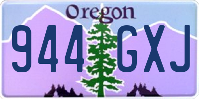 OR license plate 944GXJ