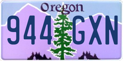 OR license plate 944GXN