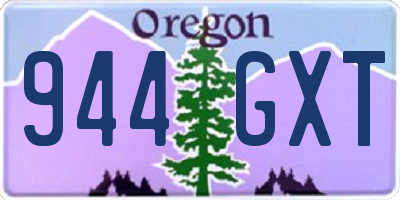 OR license plate 944GXT