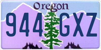 OR license plate 944GXZ