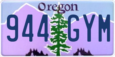 OR license plate 944GYM