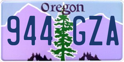 OR license plate 944GZA