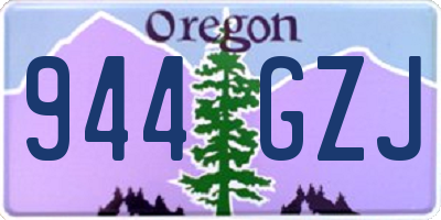 OR license plate 944GZJ
