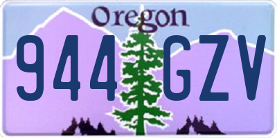 OR license plate 944GZV
