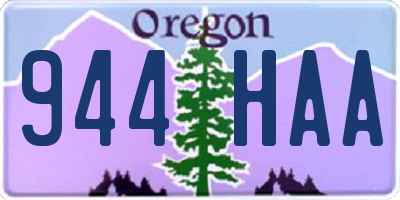 OR license plate 944HAA