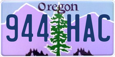 OR license plate 944HAC