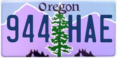 OR license plate 944HAE
