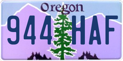 OR license plate 944HAF